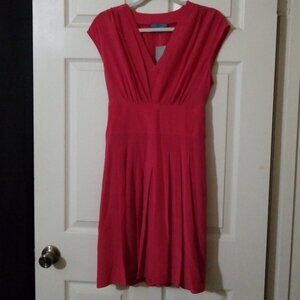 Lil For Anthropologie Pink Draped Silk Dress M